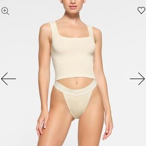 SKIMS Cream Tank Top